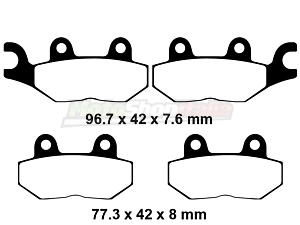 Pads Sprint Tiger Trident Trophy Front EBC Brakes