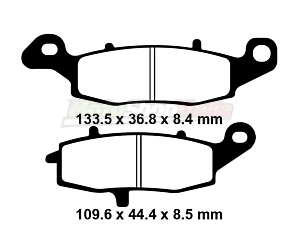 Pastiglie Freni Intruder GS 500 Marauder 800 Anteriori EBC Brakes