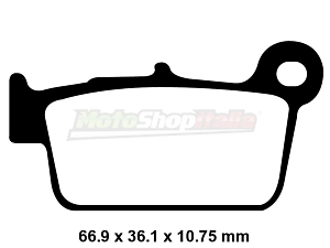 Pads MXV SXV RXV 450/550 Rear EBC Brakes