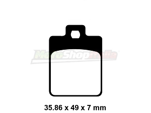 Pastiglie Freni Piaggio Peugeot Sym Gilera Posteriori EBC Brakes (SFA260)