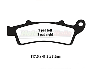 Pastiglie Freni Aprilia Kymco Malaguti Piaggio Anteriori EBC Brakes SFA324