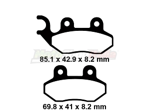 Pastiglie Freni Sym Peugeot Garelli Cagiva SFA264 EBC Brakes