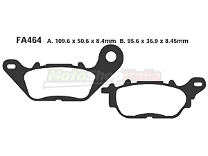 Pastiglie Freni Tricity 125 Posteriori EBC Brakes