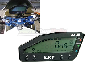 Pocketbike Multifunctional Dashboard GPT D2 (chrono - rpm - temp - leds)