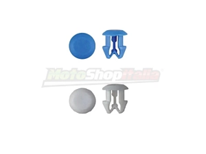 Rivetti Targa Blu e Bianchi in Plastica