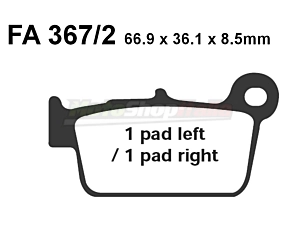 Pastiglie Freni Beta RR Alp M4 50/125/200/250/350/400 Posteriori EBC