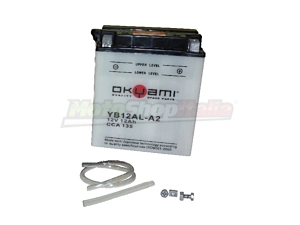 Battery Geopolis Satelis 125/250/400/500 YB12AL-A2 (Okyami)