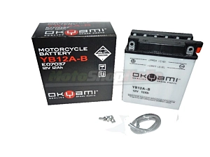 Batteria YB12A-B Okyami Piombo/Acido 12 Volt