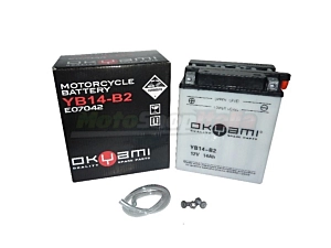 Battery YB14-B2 Okyami Lead/Acid 12 Volt