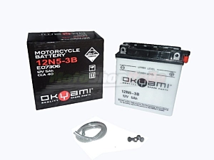 Battery 12N5-3B Okyami Lead/Acid 12 Volt