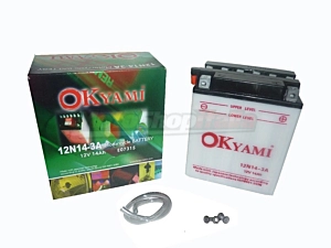 Battery 12N14-3A Okyami Lead/Acid 12 Volt