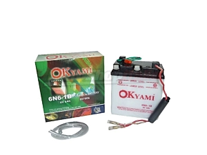 Battery 6N6-1B Okyami Lead/Acid 6 Volt